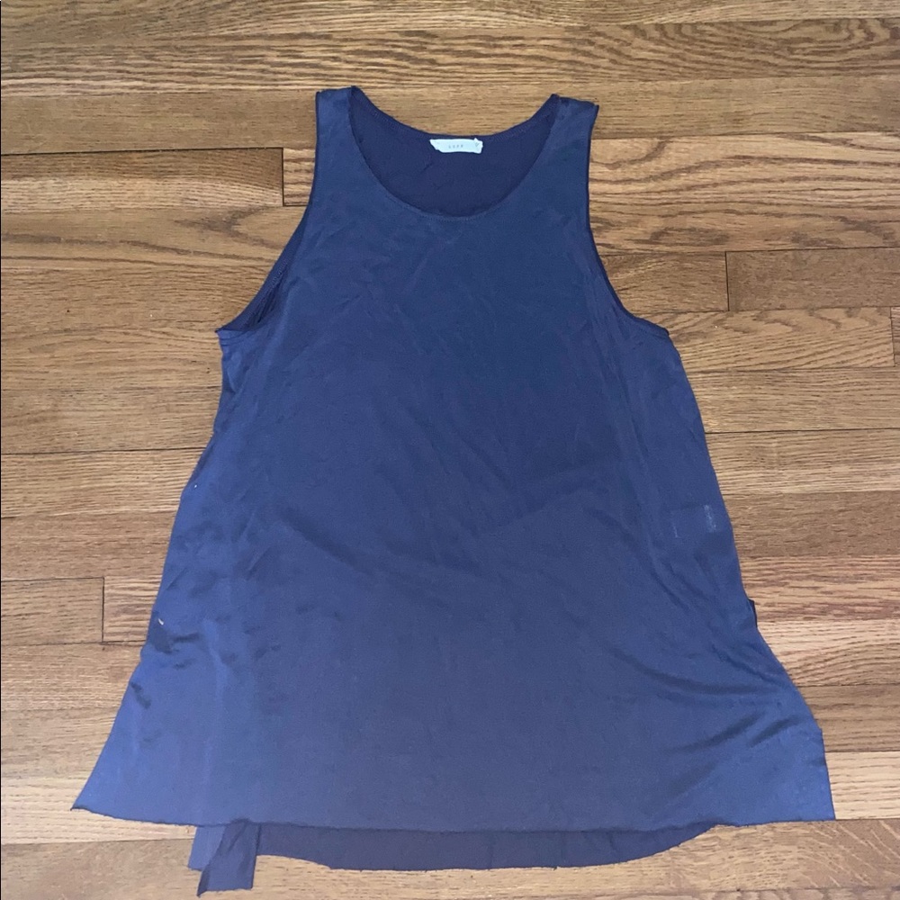 Lush Flowy Indigo Top